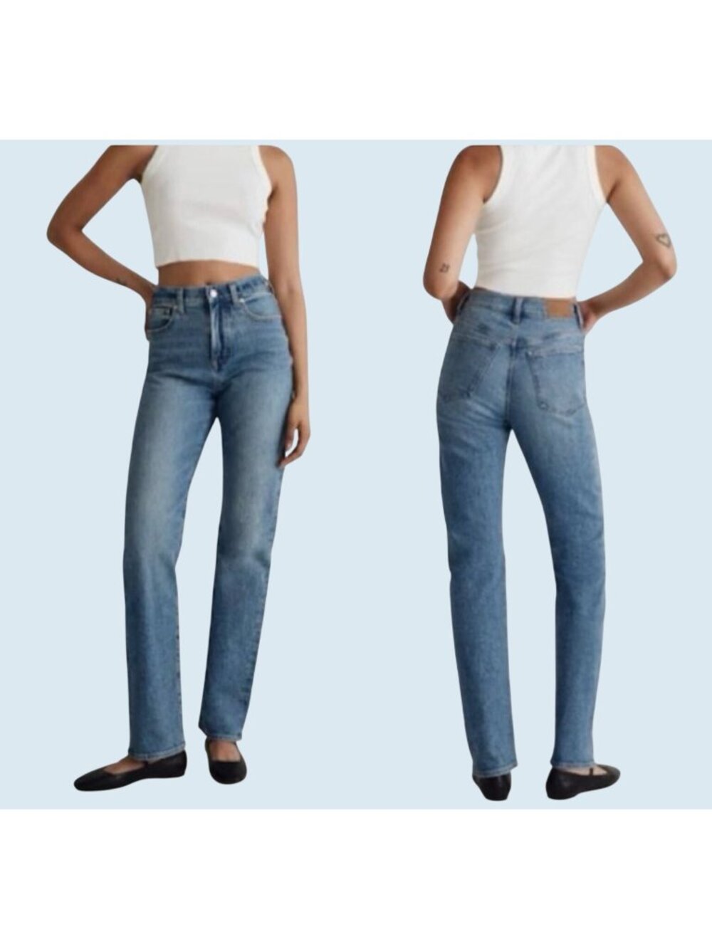 MADEWELL 90s Straight High Waisted Fair Trade Jeans Size 25 T
